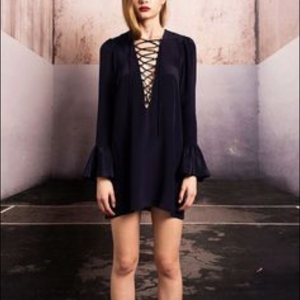 Stone Cold Fox Franklin Dress Sheer Black